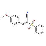 2-PROPENENITRILE, 3-(4-METHOXYPHENYL)-2-(PHENYLSULFONYL)-