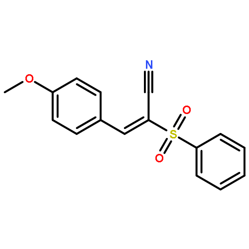 2-PROPENENITRILE, 3-(4-METHOXYPHENYL)-2-(PHENYLSULFONYL)-