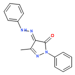 1H-Pyrazole-4,5-dione, 3-methyl-1-phenyl-, 4-(phenylhydrazone)