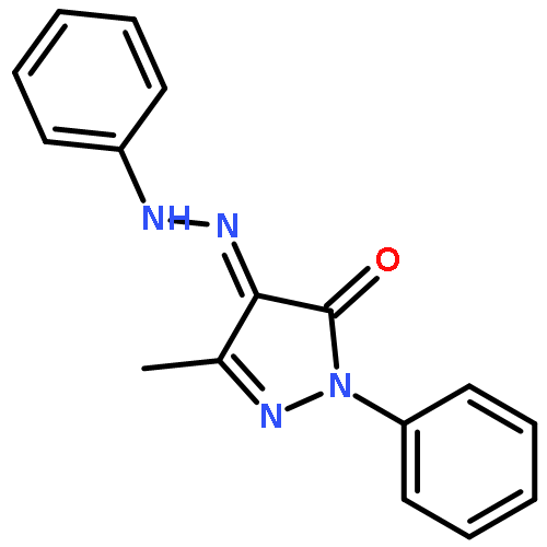 1H-Pyrazole-4,5-dione, 3-methyl-1-phenyl-, 4-(phenylhydrazone)