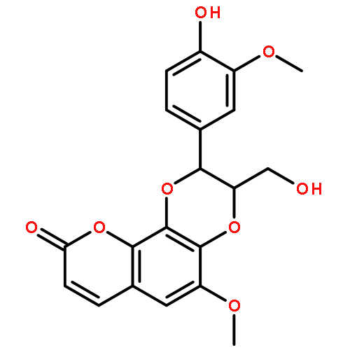 (2R,3R)-2-(4-hydroxy-3-methoxyphenyl)-3-(hydroxymethyl)-5-methoxy-2,3-dihydro-9H-[1,4]dioxino[2,3-h]chromen-9-one