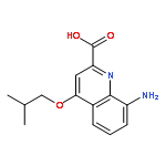 2-QUINOLINECARBOXYLIC ACID, 8-AMINO-4-(2-METHYLPROPOXY)-