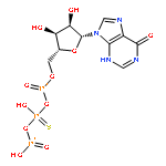 Inosine 5'-(trihydrogendiphosphate), P'-anhydride with phosphorothioic acid