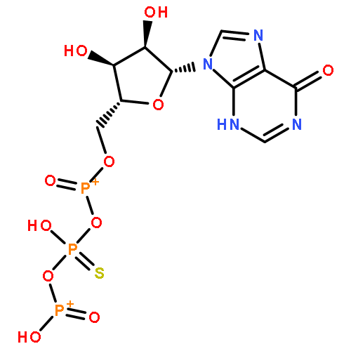 Inosine 5'-(trihydrogendiphosphate), P'-anhydride with phosphorothioic acid