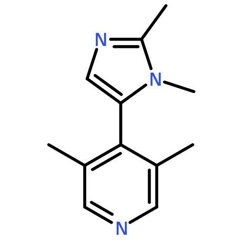 PYRIDINE, 4-(1,2-DIMETHYL-1H-IMIDAZOL-5-YL)-3,5-DIMETHYL- (9CI) 