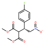 PROPANEDIOIC ACID, [(1R)-1-(4-FLUOROPHENYL)-2-NITROETHYL]-, DIMETHYL ESTER