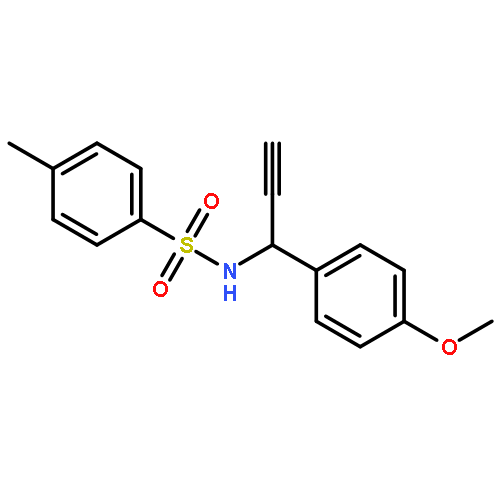 BENZENESULFONAMIDE, N-[1-(4-METHOXYPHENYL)-2-PROPYNYL]-4-METHYL-