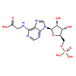 Glycine,N-[9-(5-O-phosphono-b-D-ribofuranosyl)-9H-purin-6-yl]-