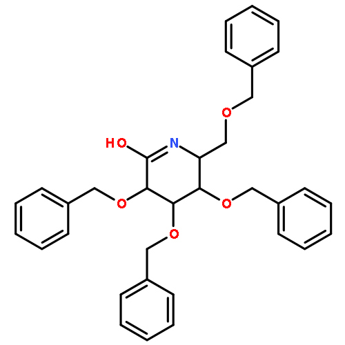 (3R,4S,5R,6R)-3,4,5-tris(phenylmethoxy)-6-(phenylmethoxymethyl)piperidin-2-one