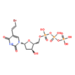 Uridine5'-(tetrahydrogen triphosphate), 5-[(1E)-2-bromoethenyl]-2'-deoxy- (9CI)