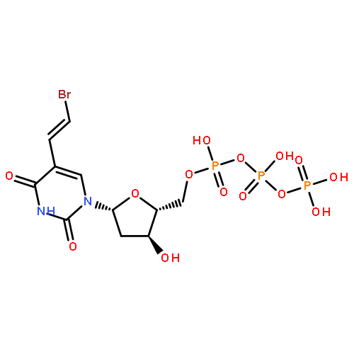 Uridine5'-(tetrahydrogen triphosphate), 5-[(1E)-2-bromoethenyl]-2'-deoxy- (9CI)