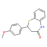 2-(4-METHOXYPHENYL)-3,5-DIHYDRO-2H-1,5-BENZOTHIAZEPIN-4-ONE 