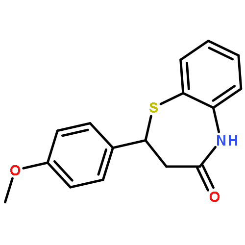 2-(4-METHOXYPHENYL)-3,5-DIHYDRO-2H-1,5-BENZOTHIAZEPIN-4-ONE 