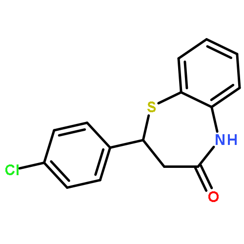 2-(4-CHLOROPHENYL)-3,5-DIHYDRO-2H-1,5-BENZOTHIAZEPIN-4-ONE 