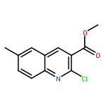 3-QUINOLINECARBOXYLIC ACID, 2-CHLORO-6-METHYL-, METHYL ESTER