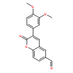 2H-1-Benzopyran-6-carboxaldehyde, 3-(3,4-dimethoxyphenyl)-2-oxo-