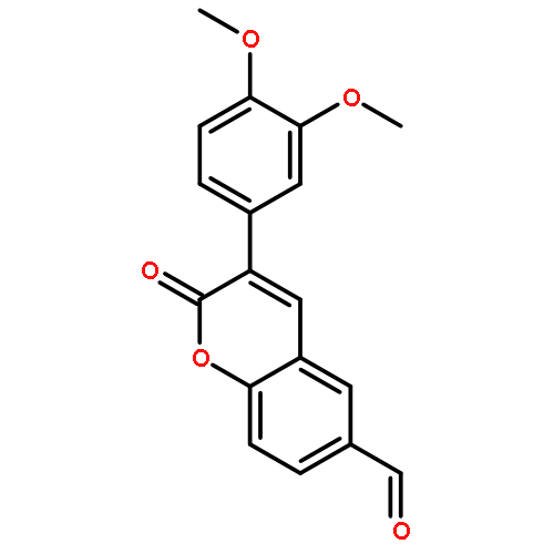 2H-1-Benzopyran-6-carboxaldehyde, 3-(3,4-dimethoxyphenyl)-2-oxo-