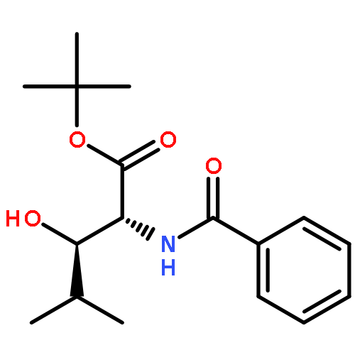 D-Leucine, N-benzoyl-3-hydroxy-, 1,1-dimethylethyl ester, (3R)-rel-