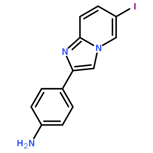 Benzenamine, 4-(6-iodoimidazo[1,2-a]pyridin-2-yl)-