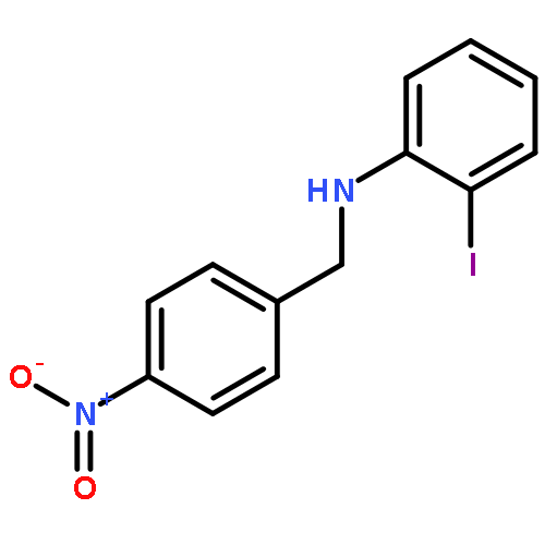 Benzenemethanamine, N-(2-iodophenyl)-4-nitro-