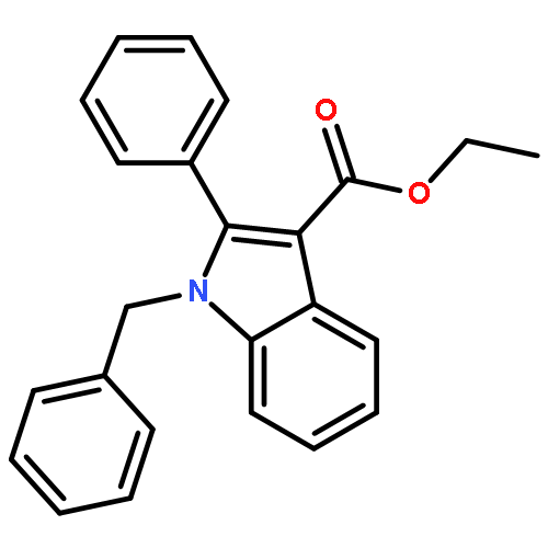 1H-Indole-3-carboxylic acid, 2-phenyl-1-(phenylmethyl)-, ethyl ester