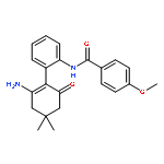 Benzamide,N-[2-(2-amino-4,4-dimethyl-6-oxo-1-cyclohexen-1-yl)phenyl]-4-methoxy-