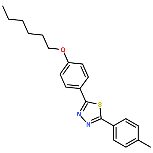 1,3,4-Thiadiazole, 2-[4-(hexyloxy)phenyl]-5-(4-methylphenyl)-