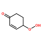 2-CYCLOHEXEN-1-ONE, 4-HYDROPEROXY-