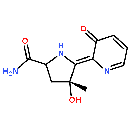 (4R,5Z)-4-HYDROXY-4-METHYL-5-(3-OXOPYRIDIN-2-YLIDENE)PYRROLIDINE-2-CARBOXAMIDE 