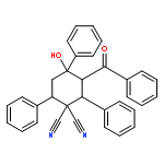 1,1-Cyclohexanedicarbonitrile, 3-benzoyl-4-hydroxy-2,4,6-triphenyl-