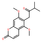 5,7-dimethoxy-6-(3-methyl-2-oxo-butyl)-coumarin