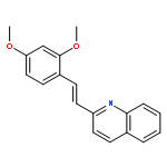 QUINOLINE, 2-[(1E)-2-(2,4-DIMETHOXYPHENYL)ETHENYL]-