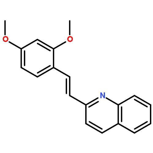 QUINOLINE, 2-[(1E)-2-(2,4-DIMETHOXYPHENYL)ETHENYL]-