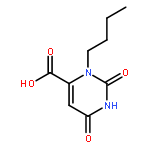 3-Butyl-2,6-dioxo-1,2,3,6-tetrahydro-4-pyrimidinecarboxylic acid