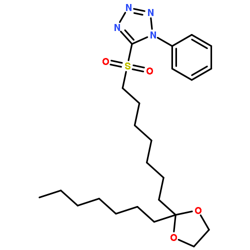 1H-Tetrazole, 5-[[7-(2-heptyl-1,3-dioxolan-2-yl)heptyl]sulfonyl]-1-phenyl-