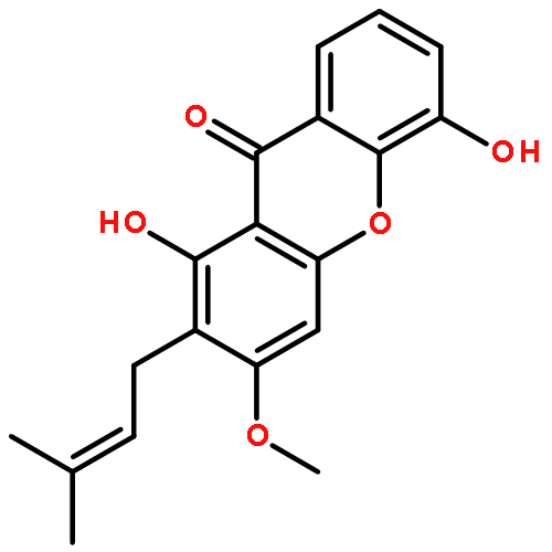 1,5-Dihydroxy-2-(3,3-dimethylallyl)-3-methoxyxanthone