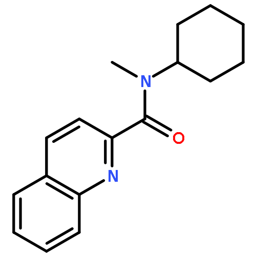 2-Quinolinecarboxamide, N-cyclohexyl-N-methyl-