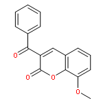 2H-1-Benzopyran-2-one, 3-benzoyl-8-methoxy-