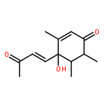 2-Cyclohexen-1-one, 4-hydroxy-3,5,6-trimethyl-4-(3-oxo-1-butenyl)-