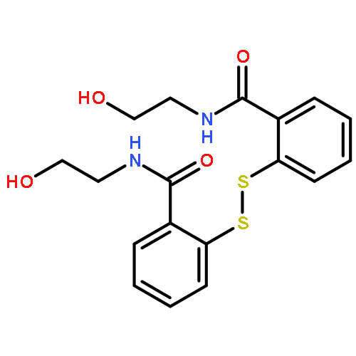 N-(2-HYDROXYETHYL)-2-[[2-(2-HYDROXYETHYLCARBAMOYL)PHENYL]DISULFANYL]BENZAMIDE 