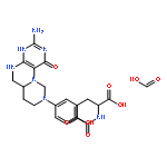 L-Glutamic acid, N-(4-(3-amino-1,5,6,6a,7,8-hexahydro-1-oxo-2H-pyrimido(1,6-f)pteridin-9(10H)-yl)benzoyl)-, monoformate