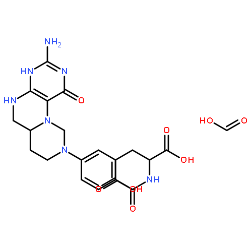 L-Glutamic acid, N-(4-(3-amino-1,5,6,6a,7,8-hexahydro-1-oxo-2H-pyrimido(1,6-f)pteridin-9(10H)-yl)benzoyl)-, monoformate