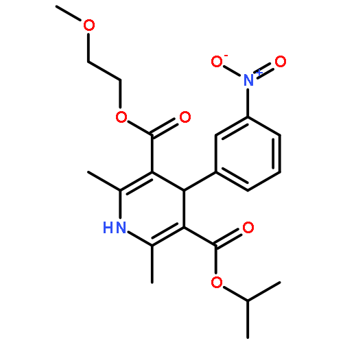 2-methoxyethyl propan-2-yl (4R)-2,6-dimethyl-4-(3-nitrophenyl)-1,4-dihydropyridine-3,5-dicarboxylate