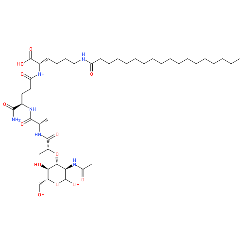 AC-MURAMYL-ALA-D-GLU(LYS(STEAROYL)-OH)-NH2 