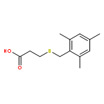 PROPANOIC ACID, 3-[[(2,4,6-TRIMETHYLPHENYL)METHYL]THIO]-