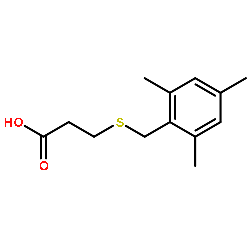 PROPANOIC ACID, 3-[[(2,4,6-TRIMETHYLPHENYL)METHYL]THIO]-