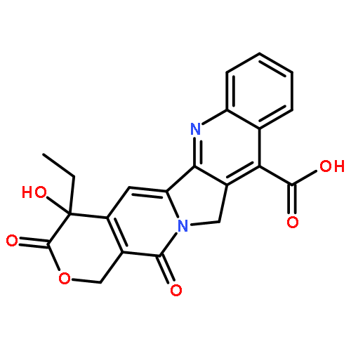 (4S)-4-ethyl-4-hydroxy-3,14-dioxo-3,4,12,14-tetrahydro-1H-pyrano[3',4':6,7]indolizino[1,2-b]quinoline-11-carboxylic acid