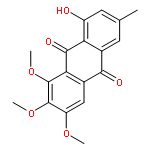 8-HYDROXY-1,2,3-TRIMETHOXY-6-METHYLANTHRACENE-9,10-DIONE 