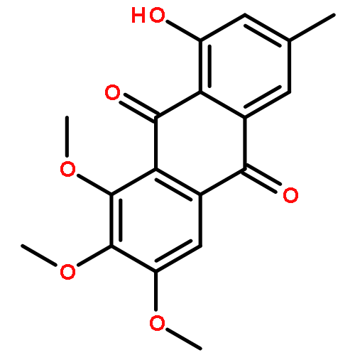 8-HYDROXY-1,2,3-TRIMETHOXY-6-METHYLANTHRACENE-9,10-DIONE 