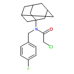 N-1-adamantyl-2-chloro-N-(4-fluorobenzyl)acetamide